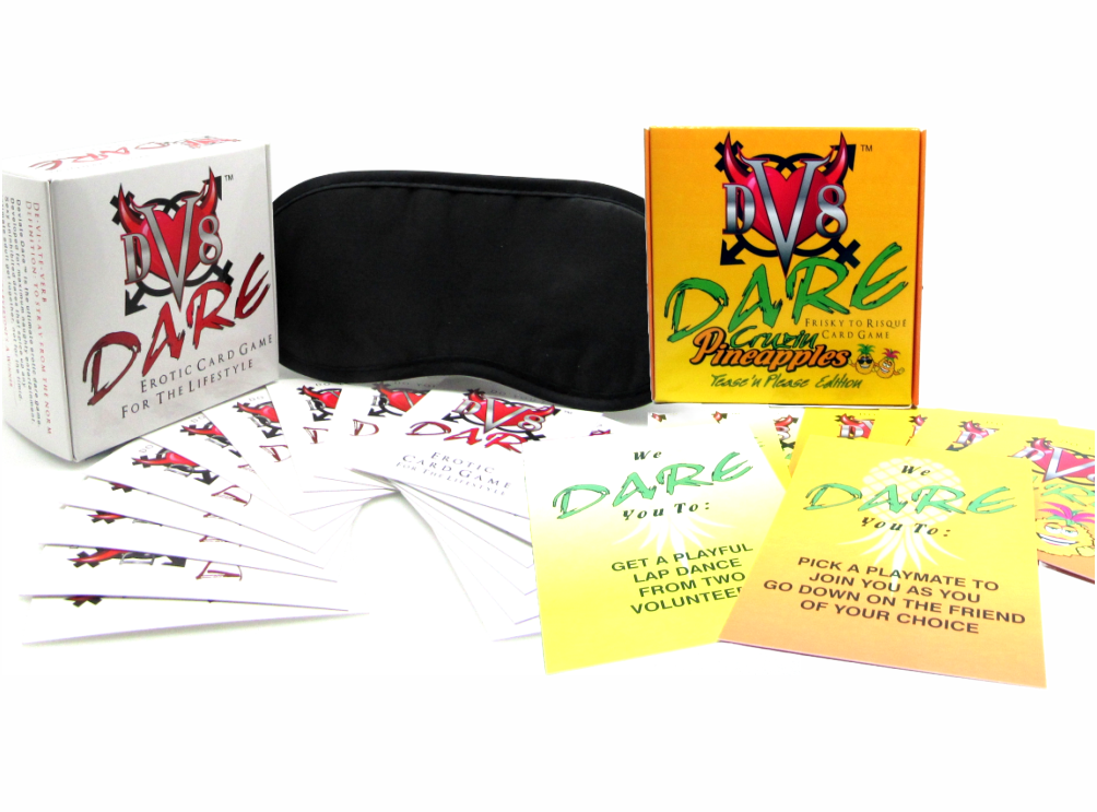DV8 Dare™ Erotic Dare and Cruzin Pineapples The Original Adult Card Games for the Lifestyle We’ve combined two of the most sought-after games in the lifestyle The must-haves for elevating your sexually social experiences.