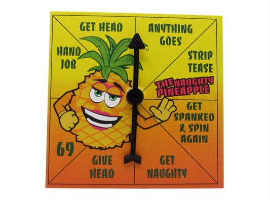 DV8 Dare Naughty Portable Pineapple Adult Spinner Game Colorful Pocket Sized Ice Breaker Party Game for Swingers