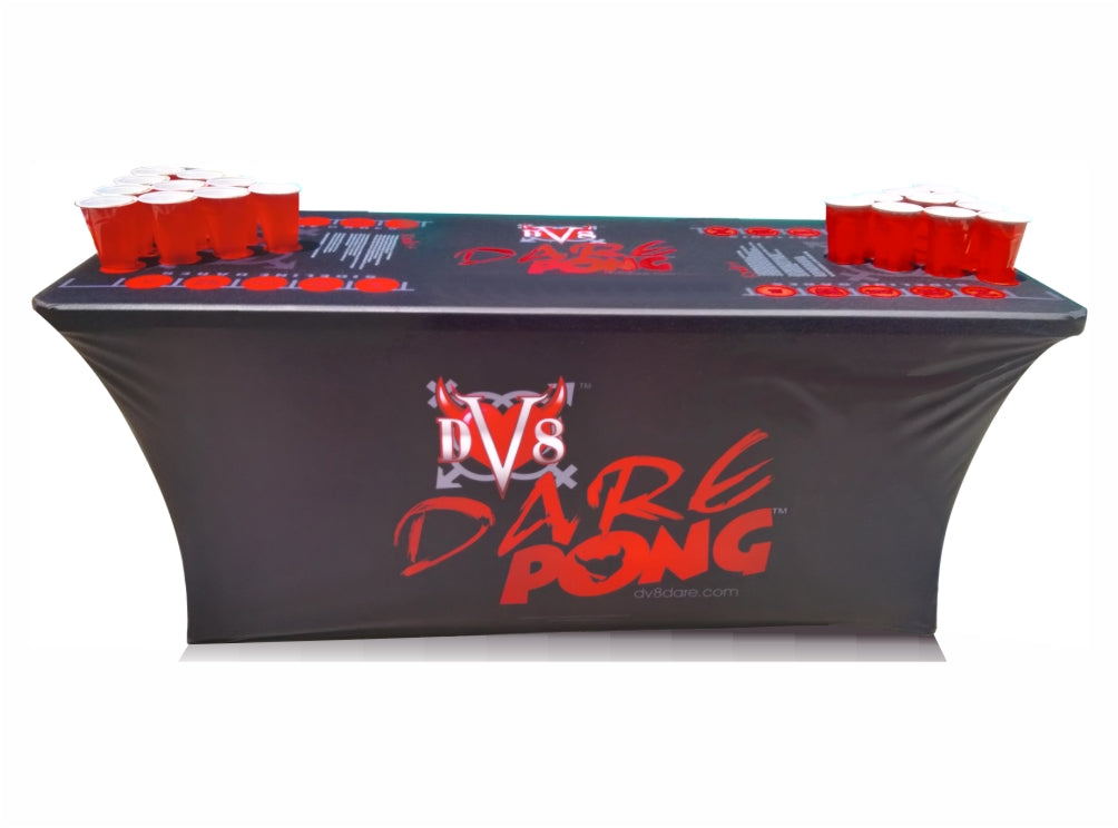 DV8 Dare Pong Adult Party Game Full Table Wrap for Parties and Events