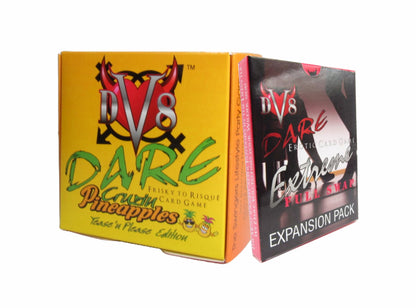 DV8 Dare Cruzin Pineapples Tease n Please Edition Pineapple Themed box Pictured with Extreme Full Swap Expansion Pack paired together in Photo Upgrade