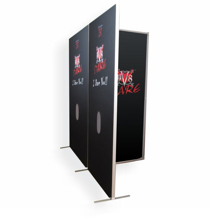 DV8 Dare Pandoras Box Fantasy Booth Product Image Side by Side Stalls with Two Traditional Glory  Holes