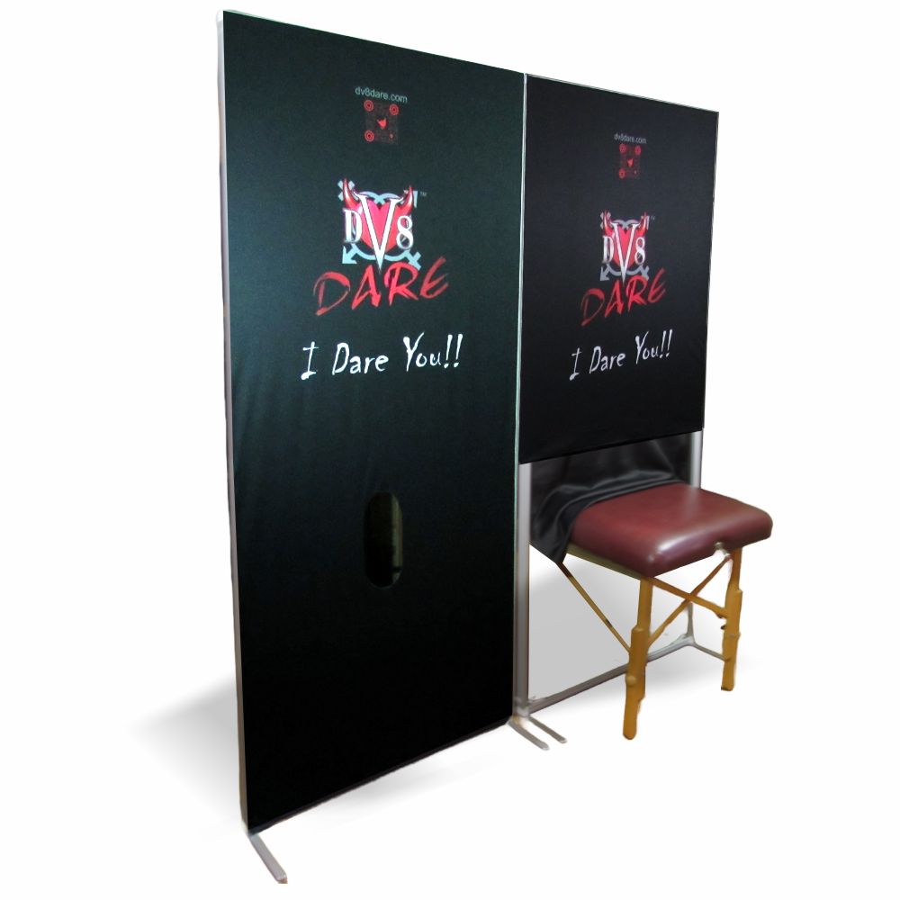 DV8 Dare Pandoras Box Fantasy Booth Shown Side by Side Stalls with Czech and Traditional Glory  Hole